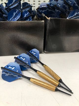 Lote 172 dardos azules y dorados