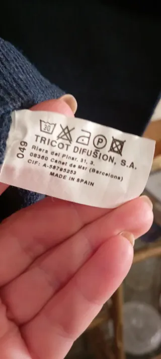 Jersey Pierre cardin Azul Hombre