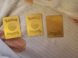 Cartas Pokémon Doradas Vaporeon, Leafeon, Medicham