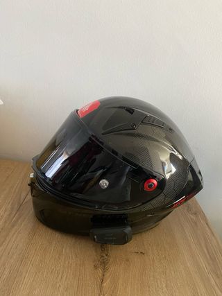 Casco KRE+ Negro Visera Negra