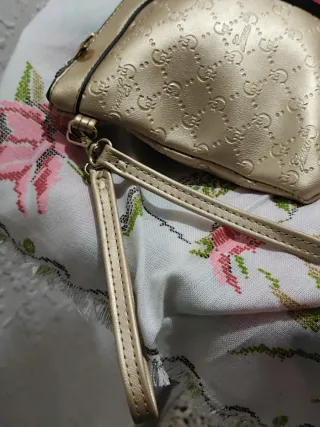 Bolso de hombro mujer dorado