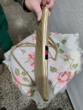 Bolso de hombro mujer dorado