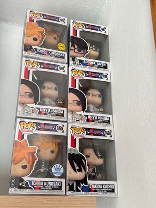 Funko Pop Bleach Ichigo, Aizen, Uryu, Byakuya