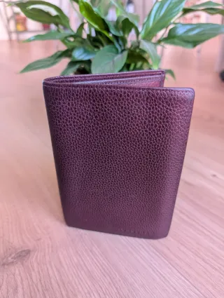 Monedero Longchamp Piel Burdeos