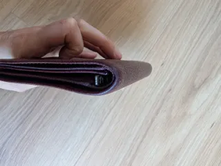 Monedero Longchamp Piel Burdeos