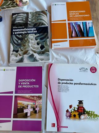 Vendo libros grado medio de farmacia