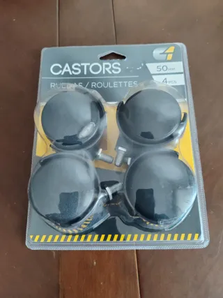 4 Ruedas Giratorias 50mm nuevas a estrenar