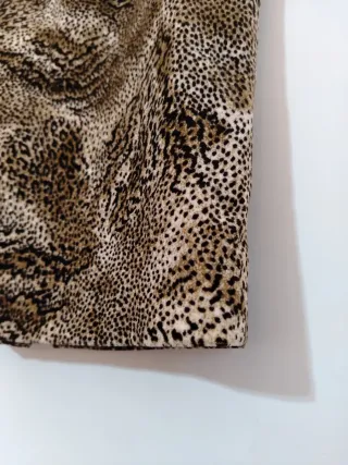 Gonna fantasia animalier cotone ciniglia