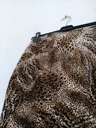 Gonna fantasia animalier cotone ciniglia