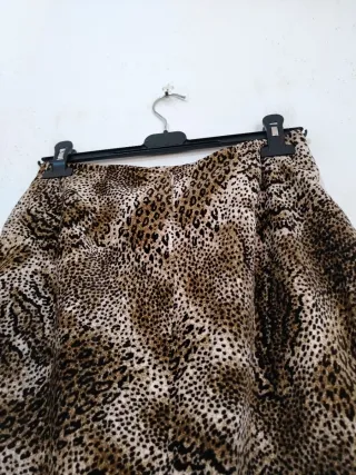 Gonna fantasia animalier cotone ciniglia