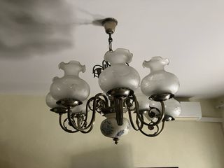Lámpara techo 8 brazos