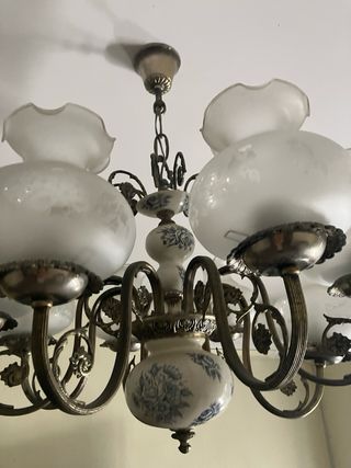 Lámpara techo 8 brazos