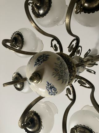 Lámpara techo 8 brazos