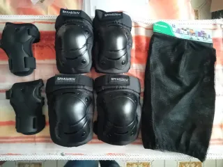 Protezioni 7pz per pattini, bicicletta, skate tg L