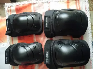 Protezioni 7pz per pattini, bicicletta, skate tg L