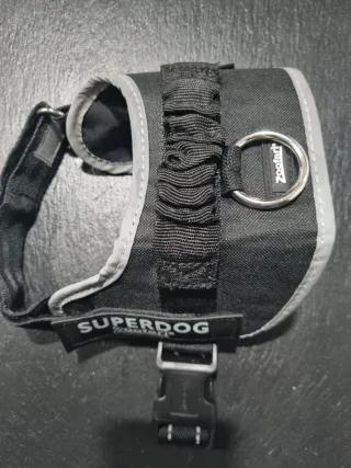 Arnés Perro Superdog Negro Sin Estrenar