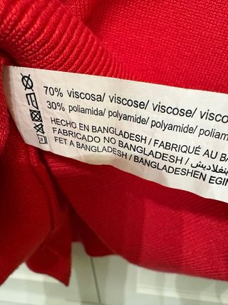 Jersey Lefties cuello pico rojo talla M