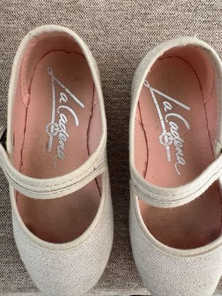 Bailarinas niña doradas/plateadas