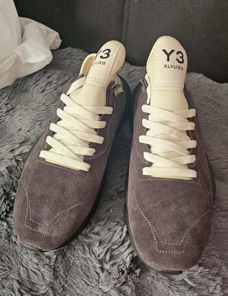 Y-3 Zapatillas Deportivas Grises y Blancas