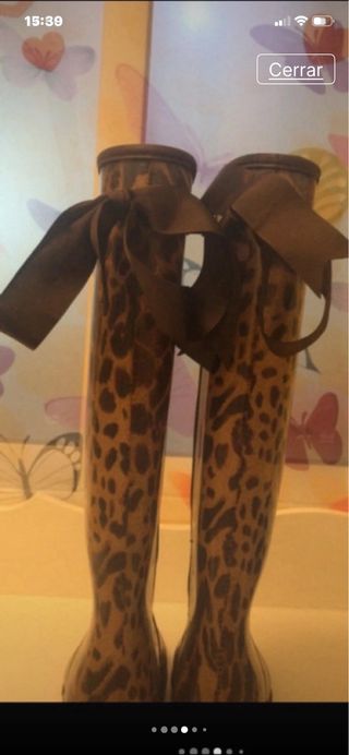 Botas de agua con estampado animal