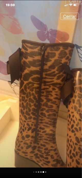 Botas de agua con estampado animal