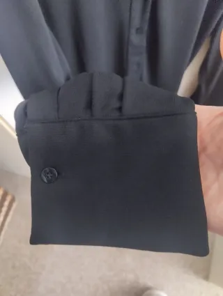 Camisa ZARA negra manga larga