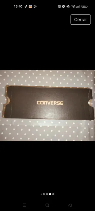 Zapatillas Converse Beige y Blancas