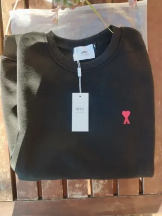 Sudadera Ami Paris Negra Talla M