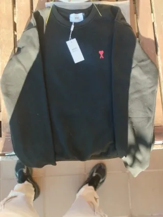 Sudadera Ami Paris Negra Talla M