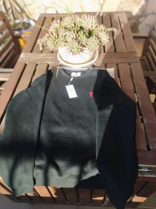 Sudadera Ami Paris Negra Talla M