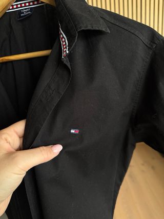 Camicia uomo Tommy Hilfiger nera