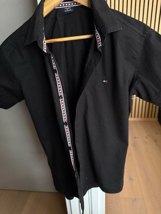 Camicia uomo Tommy Hilfiger nera
