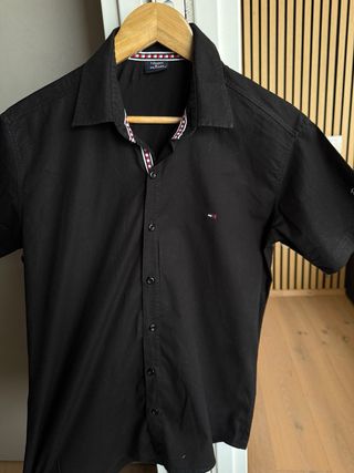 Camicia uomo Tommy Hilfiger nera