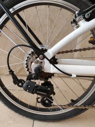 Bicicleta Plegable Monty Source Blanca