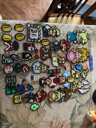 Lote Figuras Mario Hama Beads Pixel Art