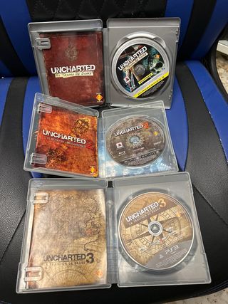 Trilogía Uncharted PS3 (Uncharted 1, 2, 3)