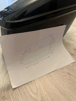 Borsa laterale moto con serratura