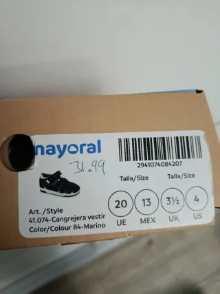 Sandalias niño azul nuevas