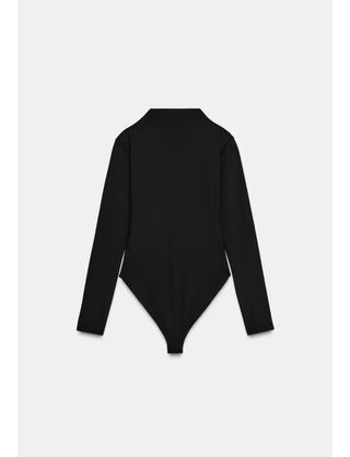 Body Zara manga larga negro
