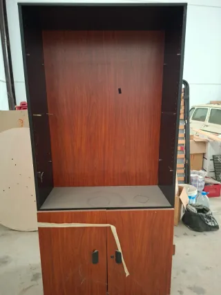 Estantería madera y metal