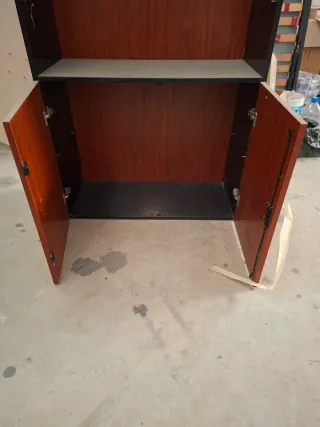 Estantería madera y metal