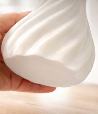 Vaso Bianco Stampato 3D Design Unico Misura M