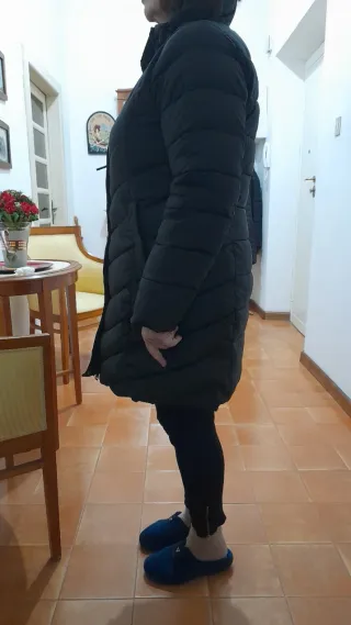 Piumino nero imbottito taglia XL