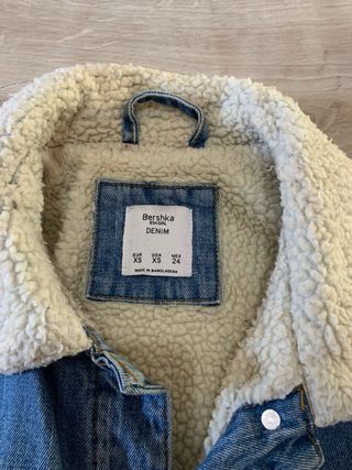 Cazadora vaquera borreguillo mujer