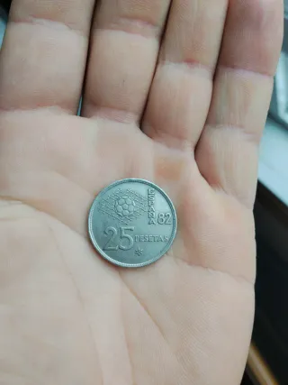 Moneda 25 Pesetas Mundial 82