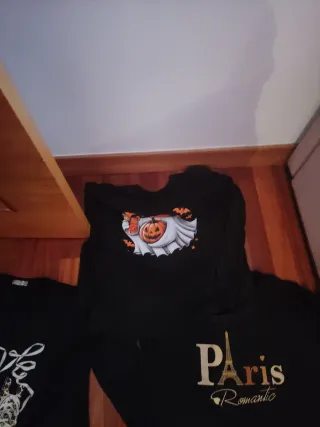 Lote 5 Camisetas Manga Larga Negras XL