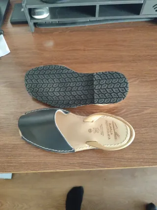 Sandalias Avarca Menorquina Negras T 41 sin uso