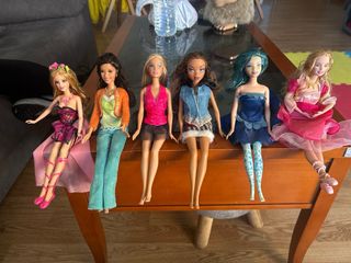 Lote de 6 Muñecas Barbie