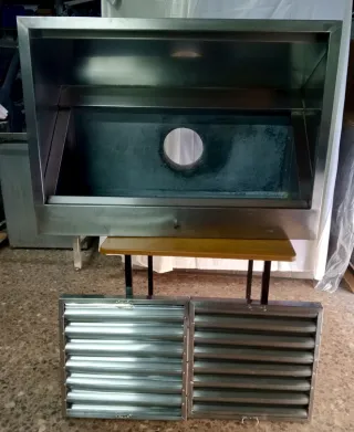 Campana extractora hostelería acero inoxidable