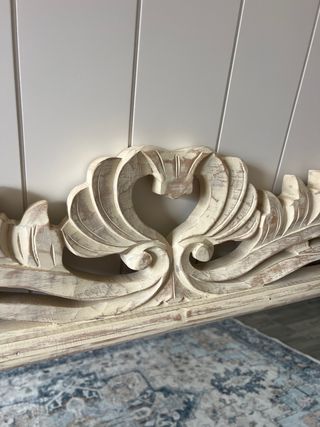 Espejo Decorativo Grande Beige y Blanco